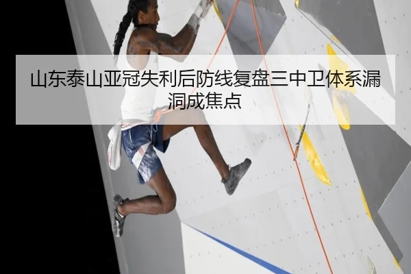 山东泰山亚冠失利后防线复盘三中卫体系漏洞成焦点 - ayx